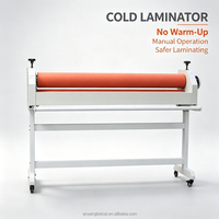 Laminateur manuel 1300 mm pour affiches en PVC, machine à plastifier à froid avec pression réglable, modèles haute précision