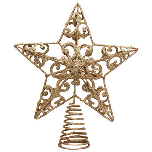 Adorno de Alta Calidad para Árbol de Navidad, Estrella de Cinco Puntas de Hierro, Decoración Ecológica para Navidad, Adorno Navideño para el Hogar - Product Image 5