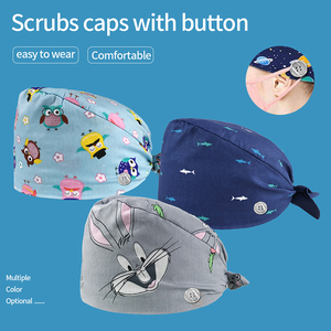 <strong>Cotton</strong> Scrubs Cap Pet Hospital Beauty Spa Operating Room Work Hat Doctor Nurse <strong>Surgical</strong> Sweat-absorbent Scrubs Cap - Product Image 2