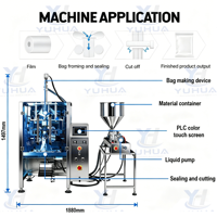 Machine d'emballage verticale entièrement automatique YH pour ketchup de tomate, machine d'emballage de liquides pour pâtes, sauces tomates et condiments