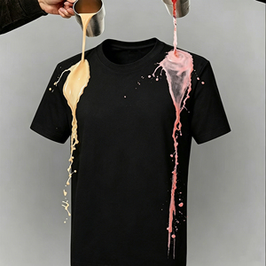 Camiseta para hombre OEM de marca privada, antimanchas, con tacto fresco, costuras impecables, cuello redondo, manga corta, suministro a granel para la industria global de la ropa. - Product Image 1