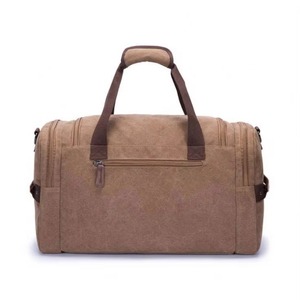 Free sample Custom Canvas <b>Duffle</b> <b>Bag</b> Oversized Genuine <b>Leather</b> Weekend <b>Bags</b> for <b>Men</b> and Women - Product Image 5