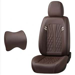 Housse de siège en similicuir imperméable de luxe, ensemble complet de 5 sièges, protections avant et arrière, ajustement universel pour voitures, imperméable de luxe - Product Image 5