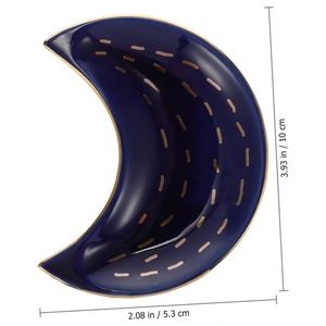 Custom Logo Moon <b>Plate</b> Trinket Tray <b>Ring</b> Ceramics Jewelry Dish Valentine's Day Gift - Product Image 3