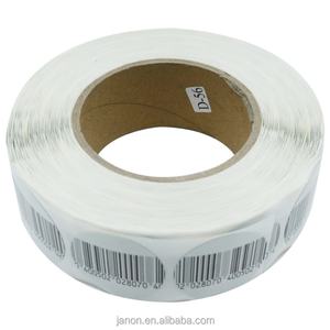 1000 Etiquetas de Seguridad RF de 40 mm de Diámetro, 82 MHz, Etiqueta Adhesiva Suave para Farmacias con Código de Barras para Cajas Antirrobo - Product Image 6