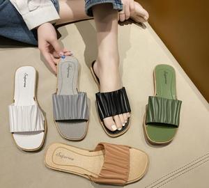 Ciabatte piatte da donna, <span class=keywords><strong>sandali</strong></span> estivi taglie grandi, scarpe da donna alla moda, pantufla, vendita all'ingrosso di fabbrica - Product Image 6