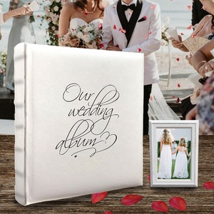 Libro encuadernado cuero PU <span class=keywords><strong>tradicional</strong></span> personalizado papel de cera boda álbum de <span class=keywords><strong>fotos</strong></span> 29x29cm - Product Image 6
