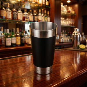 Shaker à cocktails Boston en acier inoxydable, moderne, avec revêtement en poudre, professionnel, mélangeur de cocktails pour barman, écologique, capacité de 750 ml - Product Image 5