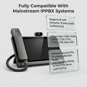Téléphone VoIP Android 12 avec prise en charge SIP, terminal de visioconférence intelligent, 4G LTE WiFi, téléphone de bureau multimédia haut de gamme, écran IPS 10,1 pouces - Product Image 5