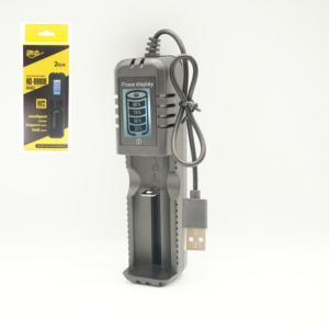 Зарядное устройство <span class=keywords><strong>USB</strong></span> Type-C с ЖК-дисплеем, 1 слот для перезаряжаемой батареи, с фонариком и микрофоном - Product Image 2
