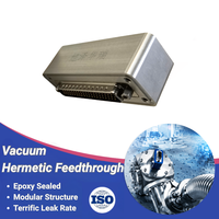 Produsen Feedthrough D-Sub 62 Pin HD Hermetic Feedthrough Komponen Sambungan Listrik Vakum untuk Sistem UHV