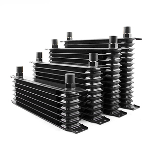 Enfriador de Aceite de Transmisión Universal de Aluminio Estilo Japonés AN10 7 10 13 15 Filas, Radiador de Sistema de Enfriamiento para Autos de Carreras Modificados - Product Image 2