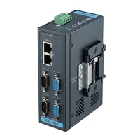 Advantech EKI-1524 Managed Industrial Ethernet Switches dengan 4-port RS-232/422/485 Serial Device Networking Server