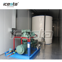 Systèmes de glace ICESTA : Usine de glace industrielle pour le refroidissement du béton, 20t, 40t, 60t, très fiables et longue durée de vie, très demandés au Moyen-Orient
