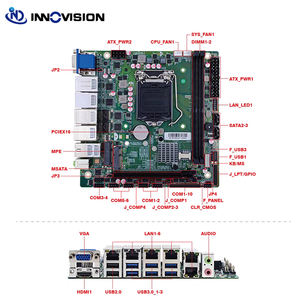 GBe LANs Mini ITX Dual Mainboard B365 Chipset Ke-6 Ke-7 8th I3 I5 I7 1151 ITX Papan Industri - Product Image 4