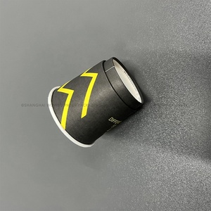 Mini gobelets en papier 1oz pour dégustation de whisky, vin, liqueur, alternative au verre à shot, qualité alimentaire, design spécial jaune avec couvercles - Product Image 2