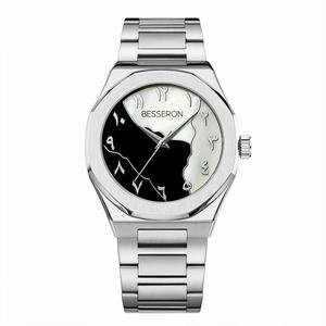 Reloj de Lujo para Hombre, Fabricado en China, de Acero Inoxidable, con Esfera Árabe, Logotipo de Diseñador, Correa de Cuero, Movimiento de Cuarzo - Product Image 2
