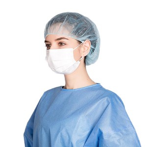 <span class=keywords><strong>Masque</strong></span> facial médical de type IIR pour adultes avec écran transparent en plastique, protection contre les éclaboussures, anti-buée et protection des yeux - Product Image 3