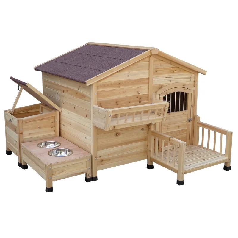Dog House Large Golden Retriever Pet Kennel Outdoor Large Animal Cage Wood Antiseptic