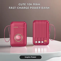 Chargeur super rapide 20000 mAh grande capacité, batterie externe avec câble, téléphone portable universel, ensemble d'alimentation portable