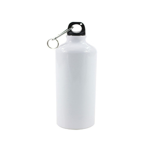 5PCS/Lot 400/500/600/750ml <strong>White</strong> Blank Sublimation Water Bottle with Carabiner Aluminum Leakproof <strong>Kettle</strong> - Product Image 4
