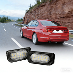 Éclairage de plaque d'immatriculation LED pour <span class=keywords><strong>Chrysler</strong></span> <span class=keywords><strong>Crossfire</strong></span>, sans erreur, Canbus, blanc, ensemble de lampes de plaque d'immatriculation LED - Product Image 2