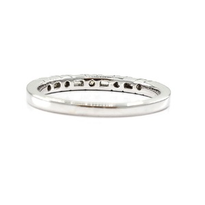 Anillo Clásico de Diamantes de Corte Brillante Redondo en Oro Blanco de 18K de Alta Calidad para Compromiso o Bodas - Product Image 3