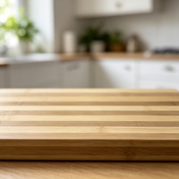 Planche à découper en bambou robuste et durable pour la cuisine quotidienne, construction solide, préparation de viande, légumes et fruits