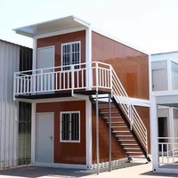 Maison conteneur préfabriquée en acier de 20 pieds et 40 pieds, bureau mobile, villa préfabriquée pour usage extérieur, panneau sandwich