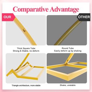 Arche de fleurs artificielles en fer durable de 6-7 pieds pour décoration de toile de fond de mariage ou de fête d'anniversaire - Product Image 4