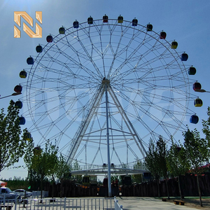 Nova Rides - Rueda de la Fortuna Gigante de Fibra de Vidrio y Acero con Luces, Atracción para Parques de Diversiones al Aire Libre, Capacidad para 128 Personas, Uso en Centros Comerciales - Product Image 2