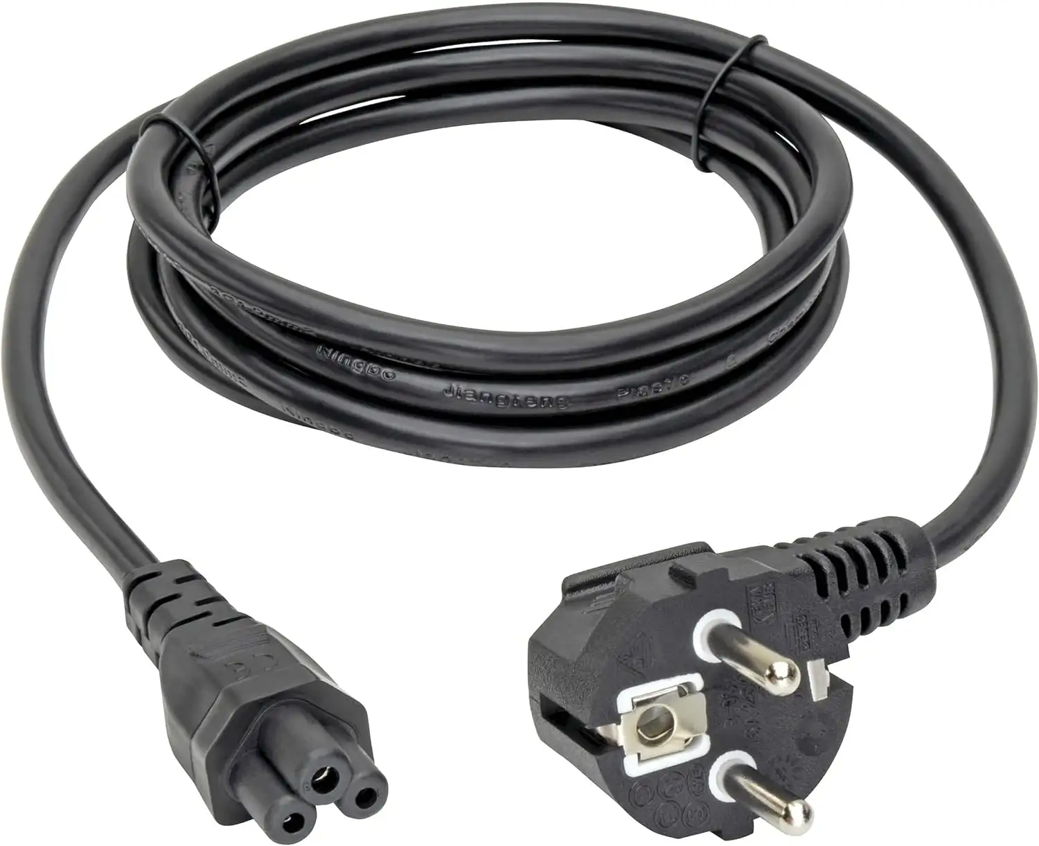 Yilun 16A 250V Conector padrão europeu para C5 cabo de alimentação de 3 pinos HO5VV-F cabo para laptop