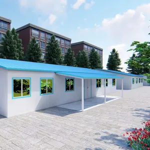 2024 Populaire Prefab Huis Stalen Structuur Container Huis Verdieping Aangepaste Prefab Huis Voor Werknemer Slaapzaal