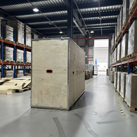 Caisse en contreplaqué à bords en acier robuste sur mesure ZEBANG, caisse en bois renforcée pliable de forme carrée pour l'exploitation minière et les machines de construction