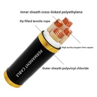 Cable de Minería Industrial de Alta Resistencia PrimePro YJV, Conductor de Cobre, Revestimiento de XLPE CPE/Neopreno, 0.6/1kV IP67 4-70mm -40C +90C