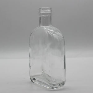 Haute Qualité Plat Vide 330ml Whisky Vodka Gin Rhum Tequila Bouteilles De Qualité Alimentaire Flacon Vin Jus <span class=keywords><strong>Alcool</strong></span> Boisson Bouteille En Verre - Product Image 6