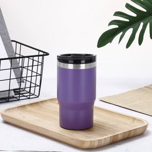 New Wholesale 14oz Car Beer Cooler 304 Stainless Steel Powder Coated <b>Double</b> <b>Wall</b> Ice Tumbler Cup - Product Image 4