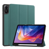 Casing Pelindung Pintar untuk Xiaomi Redmi Pad2 11-inci Model 2025, Penutup Lipat Tiga dengan Fitur Bangun/Tidur Otomatis dan Slot Pena