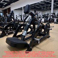 Máquina de remo con soporte para el pecho y carga de placas para entrenamiento de fuerza de látigos y espalda superior en gimnasios comerciales y clubes de fitness
