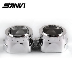 Sanvi 2.5 Inch Bi Xenon <b>Projector</b> Lens Bi Led&<b>laser</b> <b>Projector</b> Headlight S8 Shrouds Cover Chrome Shrouds to Fit Angel Eyes - Product Image 5