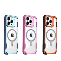 Coque de téléphone antichoc avec support d'objectif et support magnétique Armor Design – Vente en gros pour iPhone 18 17 16 15 14 13 12 Pro Max