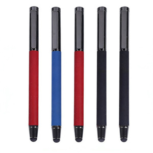 Stylo à bille tactile en métal rouge |   Stylo cadeau couleur bronze |   Logo personnalisé |   Stylo de signature professionnel - Product Image 1
