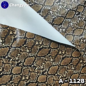 A-1128 Eco-friendly Brilhante <span class=keywords><strong>PU</strong></span> Couro Sintético Luxo Snakeskin Padrão Falso Couro <span class=keywords><strong>Material</strong></span> para Saco Elástico Artesanato Decorativo - Product Image 5