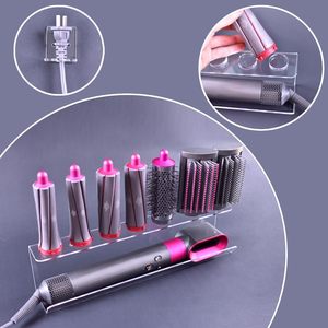 Support de rangement pour fer à friser <span class=keywords><strong>Airwrap</strong></span> Support mural complet en acrylique Support de rangement rectangulaire Outil Maison Salle de bain - Product Image 2