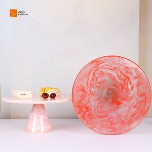 Thiết kế cổ điển màu hồng đỏ thân thiện với môi nhựa bánh đứng polyresin cơ sở hấp dẫn Cup bánh đứng cho sinh nhật trang trí nội thất món ăn tấm - Product Image 5