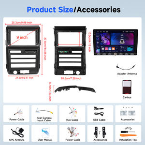 Podofo 9 ''4 + 64G 2 Din <span class=keywords><strong>Android</strong></span> Car Radio <span class=keywords><strong>Para</strong></span> Auto <span class=keywords><strong>para</strong></span> Ford F150 2009-2012 Wireless CarPlay/<span class=keywords><strong>Android</strong></span> Auto Piano Key GPS WIFI OEM - Product Image 6