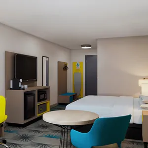 주문 상업적인 호텔 객실 3 4 5 스타 현대 리조트 침대 침실 세트 맞춤형 나무 호텔 가구