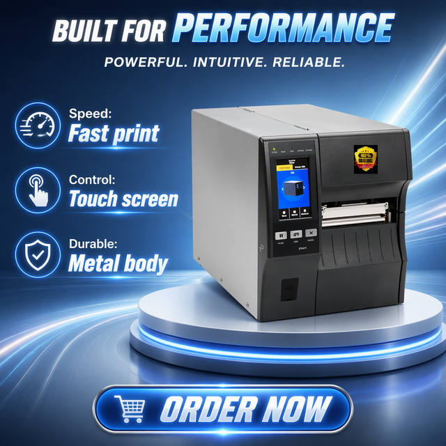 Genuine Zebra ZT410 ZT411 RFID 4 Inch Industrial Label Printer ZT400 Series 203dpi 300dpi 600dpi