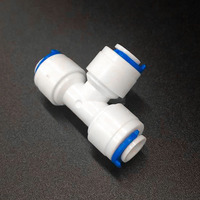 1/4 pouces 3 Voies POM Té Connecteur Rapide Pousser pour Connecter Raccords de Tubes pour Système de Purificateur D'eau RO Pièces De Rechange