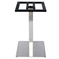 Échantillon gratuit Pas Cher Industriel Robuste Chrome Pince Pieds De Table Bar Or Rond En Fonte Forgée À Manger Café Tulipe Métal 720mm
